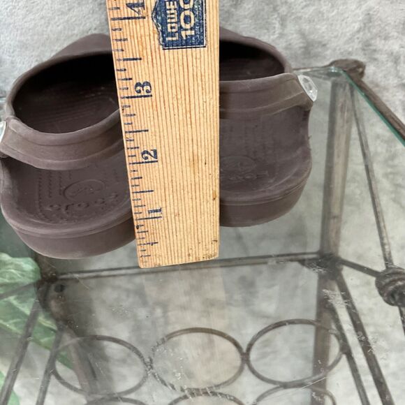 Crocs Olivia Flats Womens size 7 Taupe Slip On Shoes Slingback Travel Bling - Picture 10 of 10